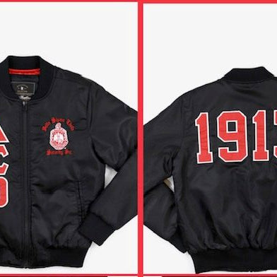 1913 Black Bomber Jacket