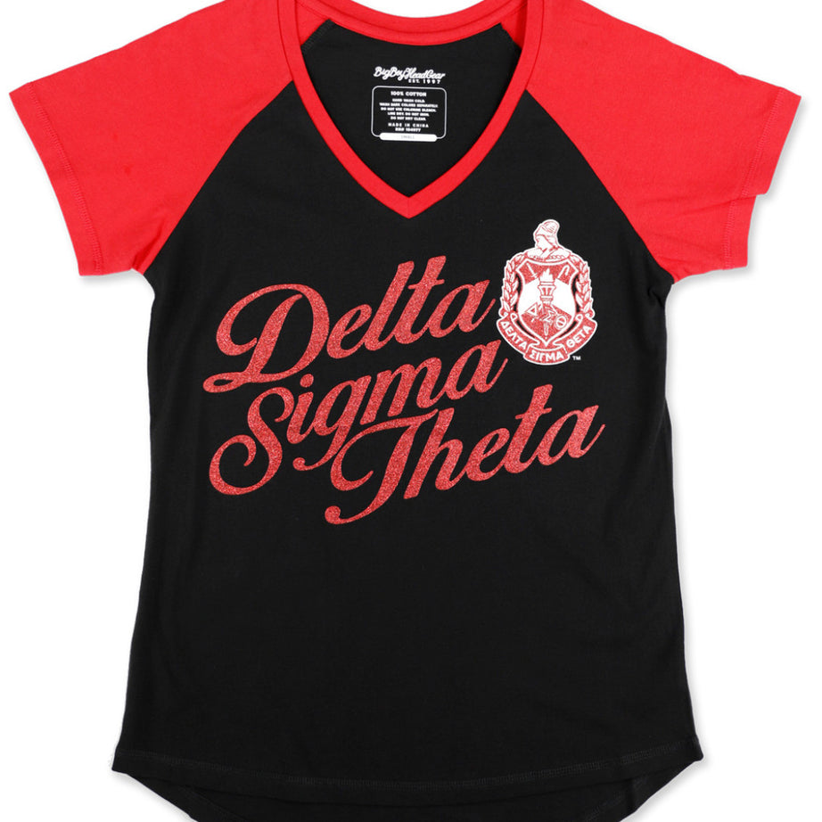 Black V Neck Tee
