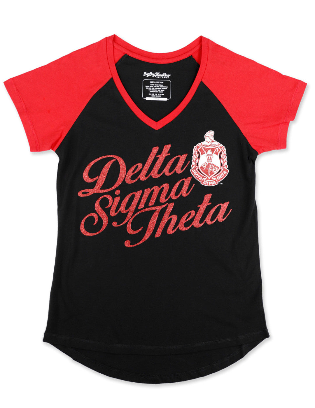 Black V Neck Tee