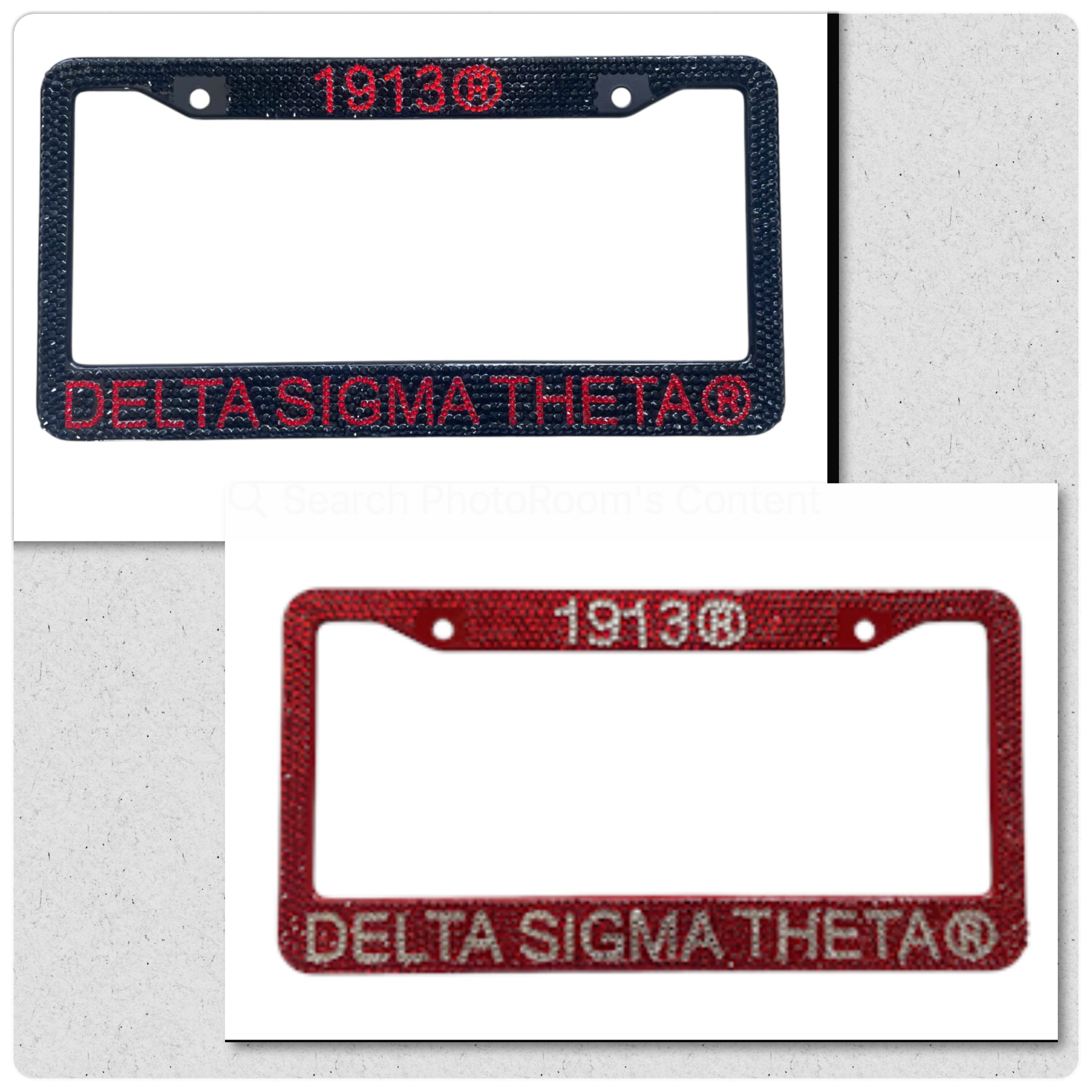 Bling Rhinestone Tag Frame