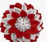 Flowers Magnetic Closure (Red, Red-White Combo)