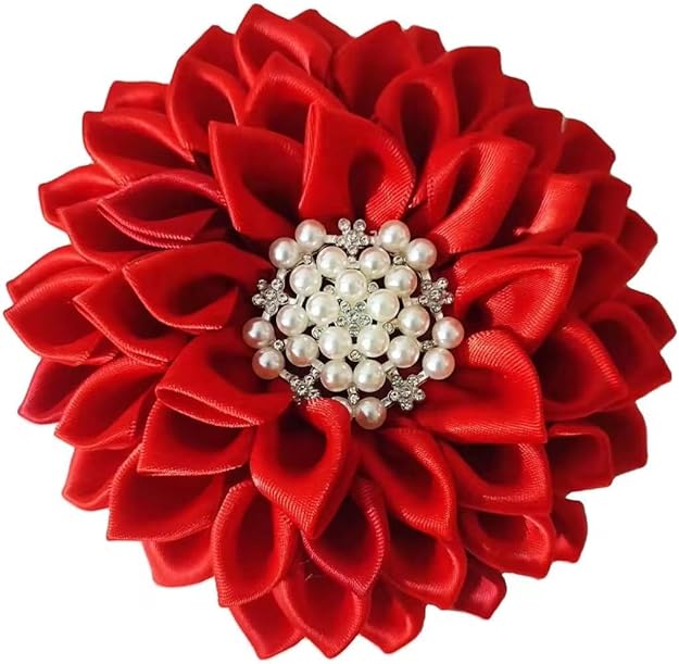 Flowers Magnetic Closure (Red, Red-White Combo)